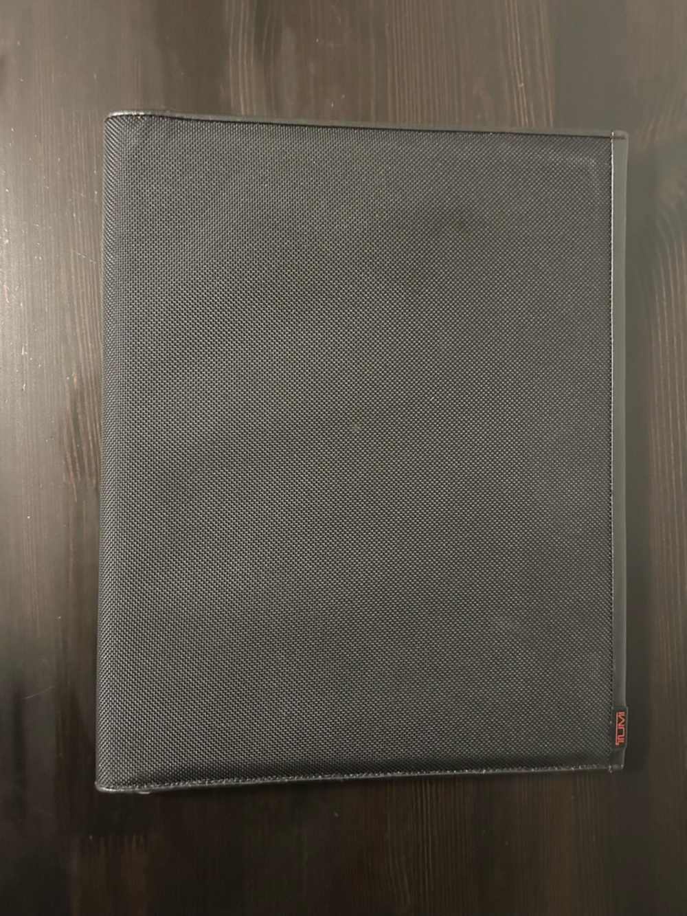 Tumi Black Textured Portfolio Binder